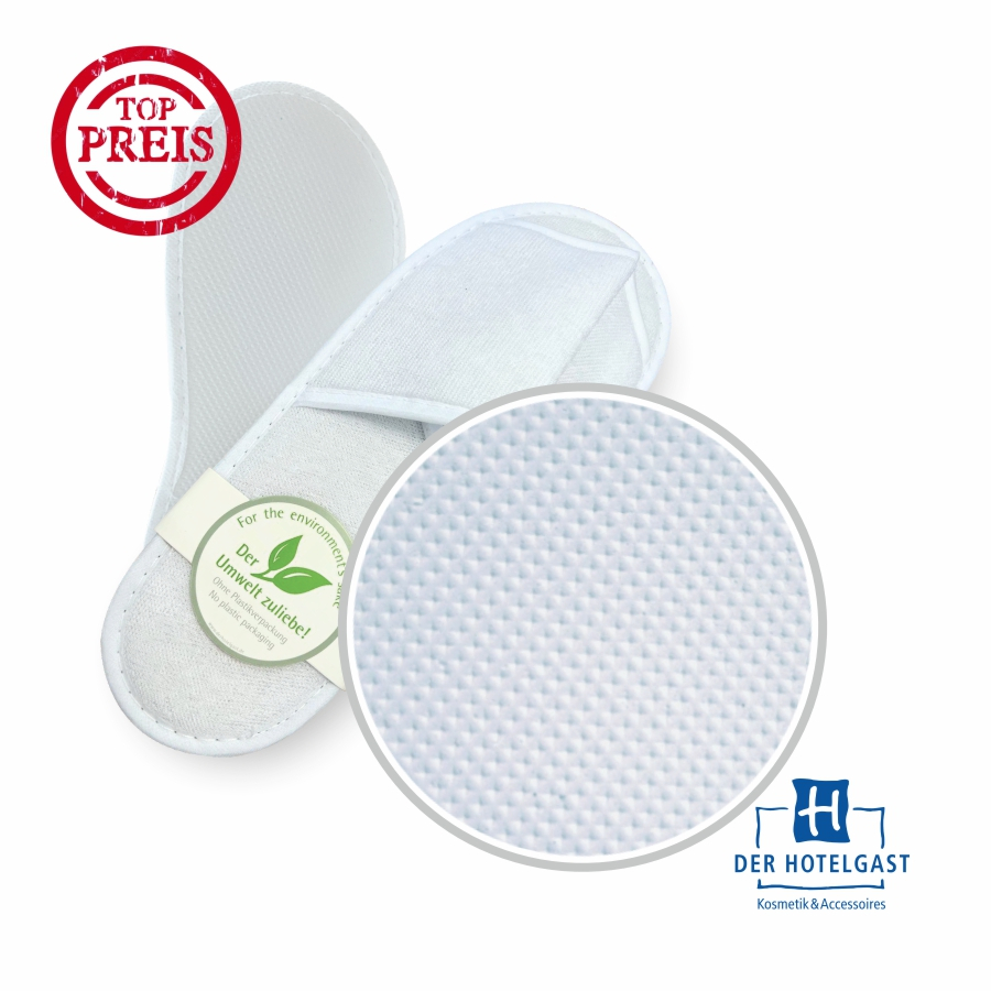 Frottee-Slipper »Standard« offen mit Banderole